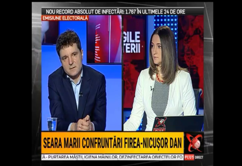 Nicușor Dan, despre faptul că Firea n-a venit la dezbatere: A spus lucruri inventate, care pot fi contracarate foarte ușor  