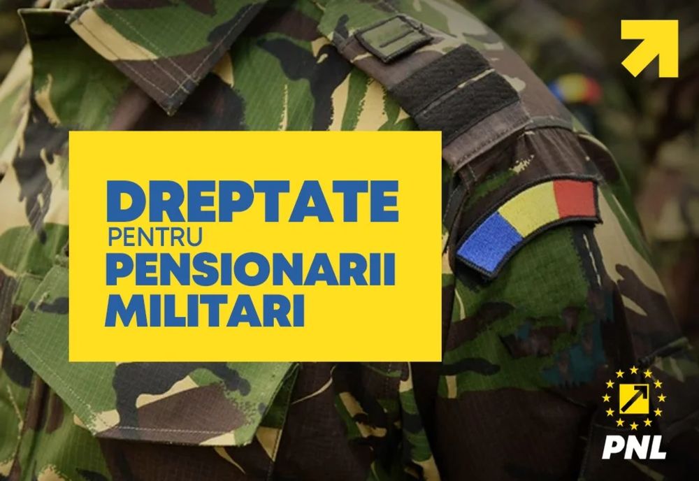 PNL: RESPECT PENTRU PENSIONARII MILITARI! MAJORĂM PLAFONUL LUNAR NEIMPOZABIL PENTRU PENSIILE MILITARE DE STAT DE LA 2000 LA 3000 DE LEI