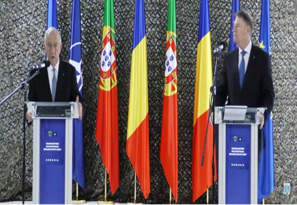 Klaus Iohannis, la Caracal, însoţit de preşedintele Portugaliei (VIDEO)